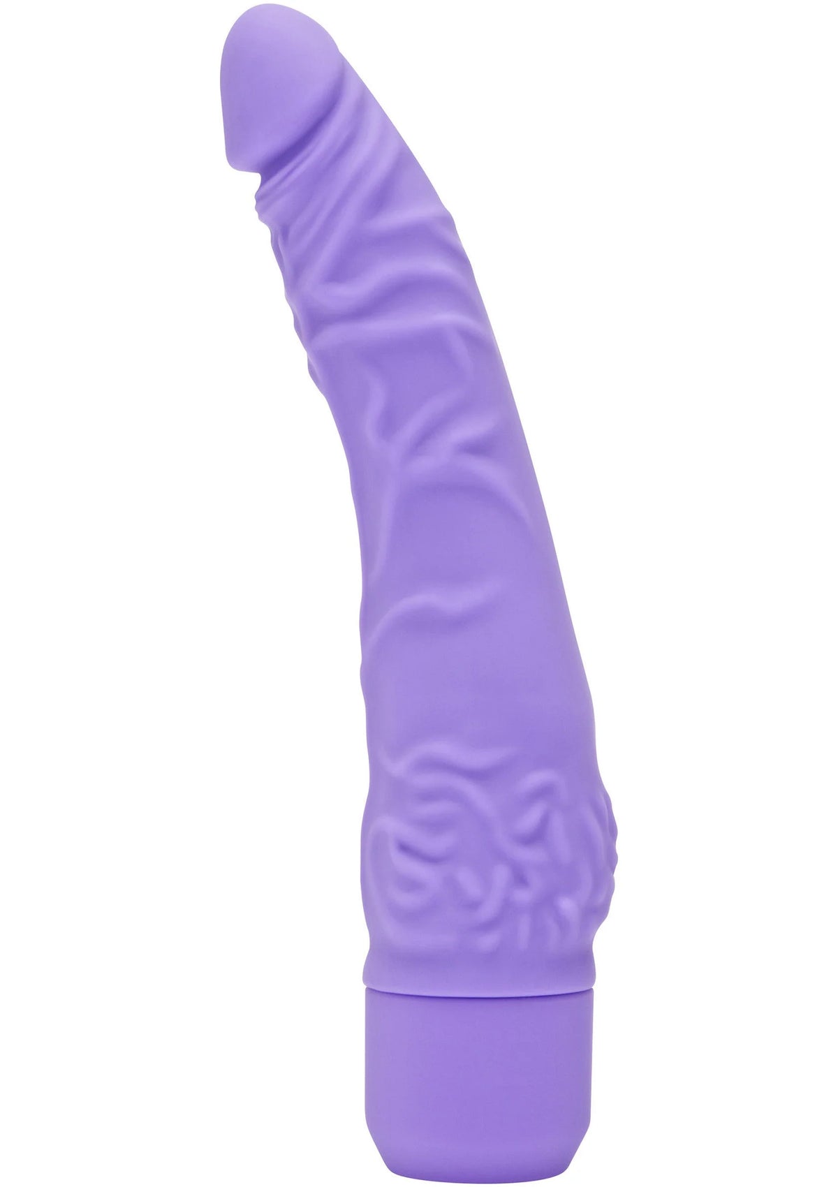 ToyJoy slanke vibrator, paars met knopvormig uiteinde en brede voet