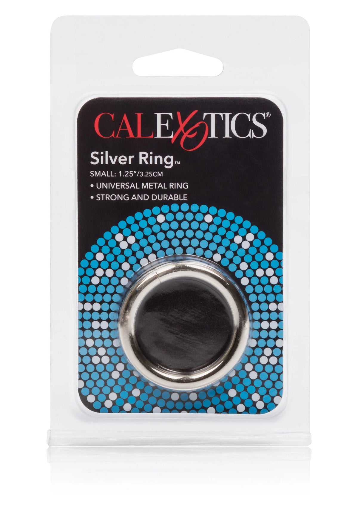 CalExotics Silver Ring verpakking met universele metalen ring