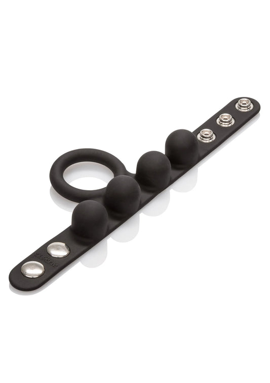 Beste vandaag nog: Silicone Medium Weighted C - Ring Ball Stretcher by CalExotics - bij Happytoys