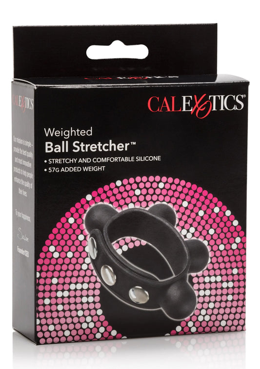 Bestel: Silicone Weighted Ball Stretcher by CalExotics - bij Happytoys: de erotische sex webshop | liever Happy dan Easy ⭐⭐⭐⭐⭐