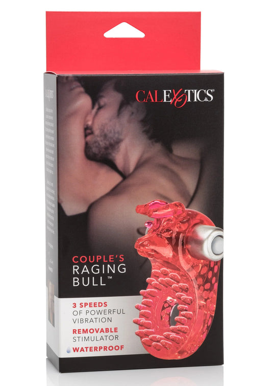 Verpakkingsdoos van CalExotics Raging Bull met rode transparante paar-cockring