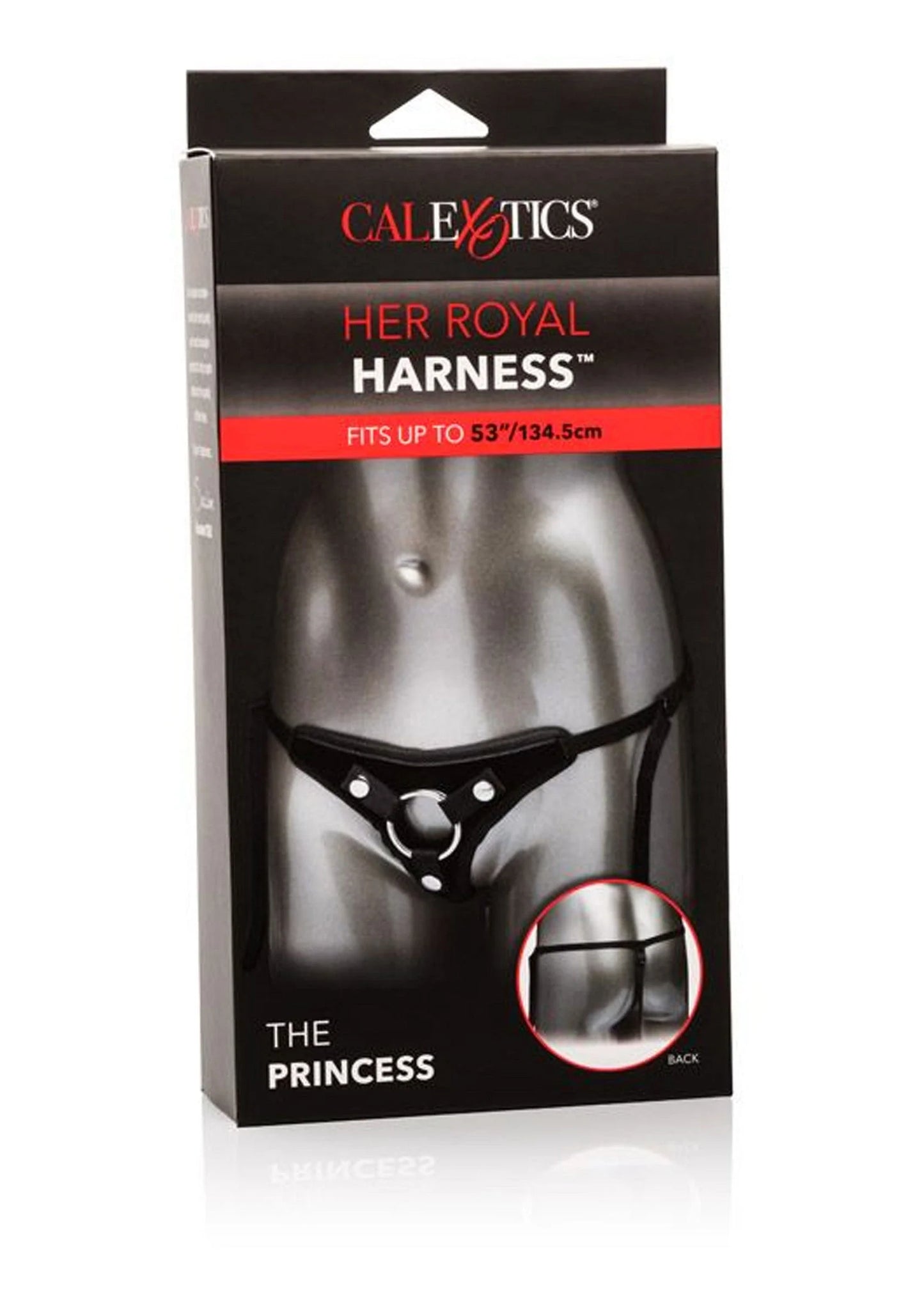 Beste vandaag nog: The Princess pegging strap on by CalExotics Her Royal Harness - bij Happytoys