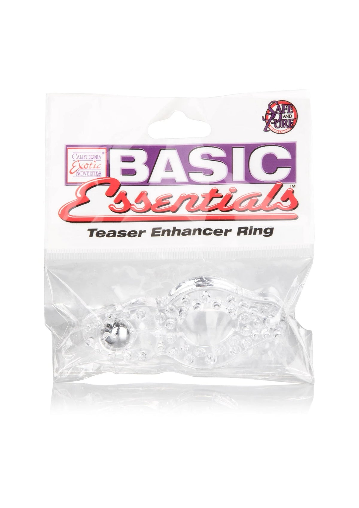 Teaser enhancer ring verpakking met BASIC Essentials en doorzichtige zak