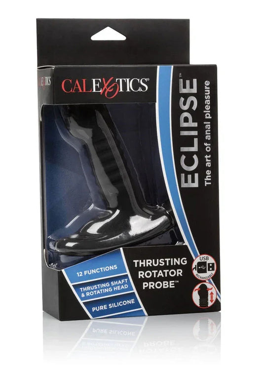 CalExotics Eclipse Thrusting Rotator Probe verpakking met productafbeelding en functies.