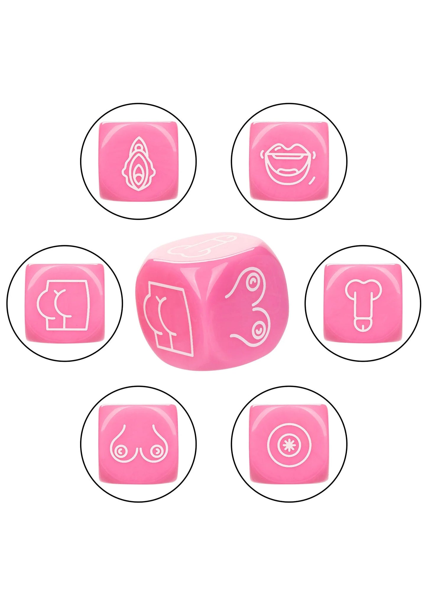 Beste vandaag nog: Naughty Bits Roll With It Icon - Based Sex Dice Game by CalExotics - bij Happytoys
