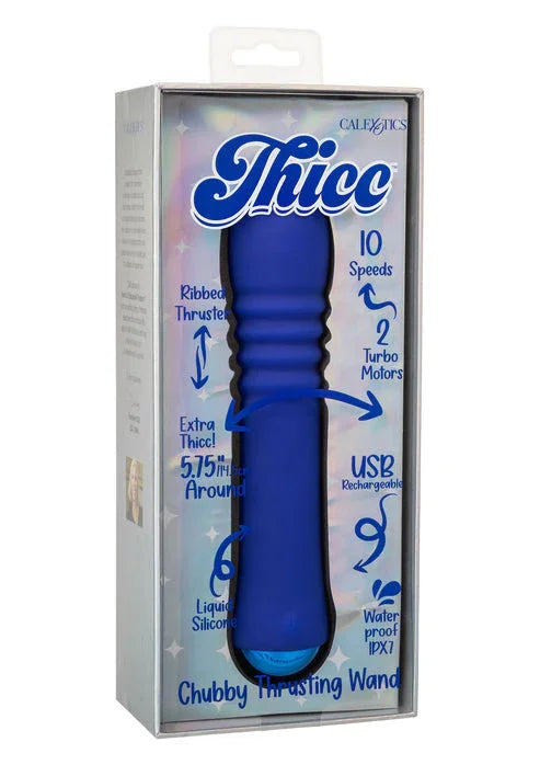 Thicc Chubby Thrusting Wand by CalExotics - Happytoys Sexshop: online sex shop for Feeling Happy & Easy 😊 - Discreet geleverd