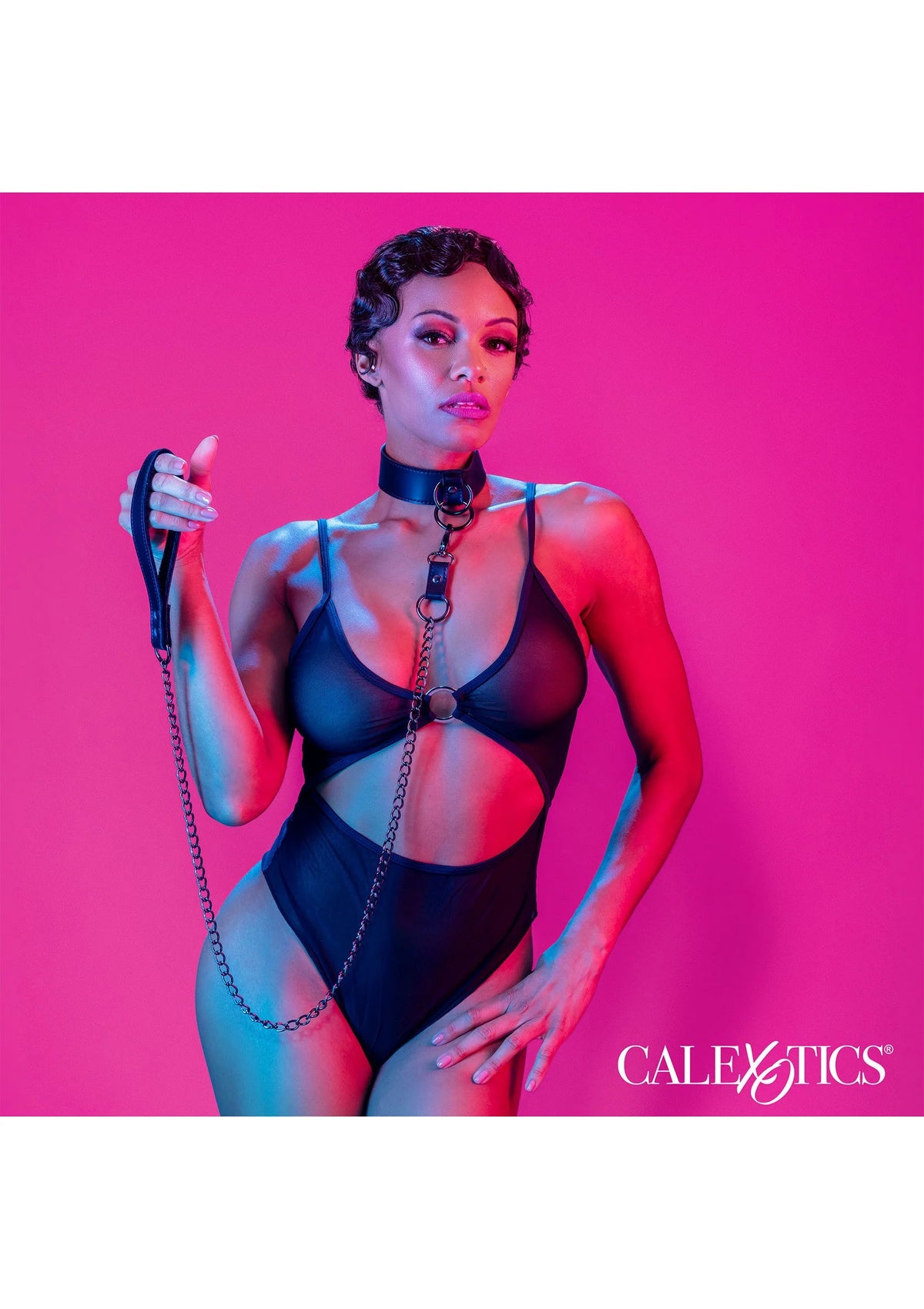 Beste vandaag nog: Euphoria Collection Collar with Chain Leash by CalExotics - bij Happytoys