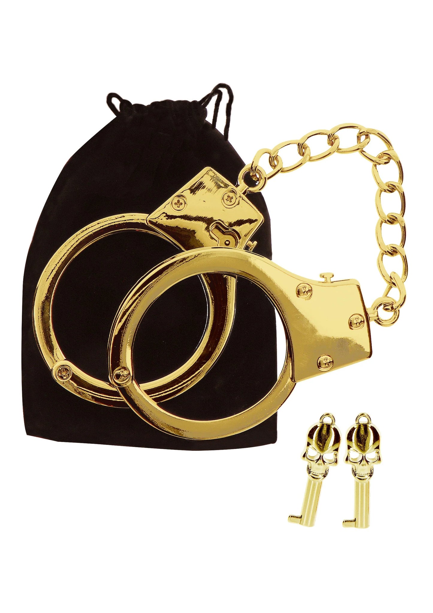 Bestel: Gold Plated BDSM Handcuffs - bij Happytoys: de erotische sex webshop | liever Happy dan Easy βββββ