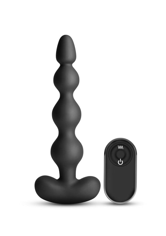 Beste vandaag nog: Reign Anal Beads remote controlled Buttplug by NS Novelties - bij Happytoys Sexshop: online sex shop for Feeling Happy & Easy 😊 - Default Title - 19003 - BLACK