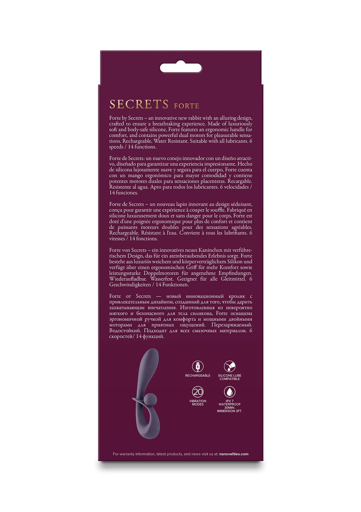 Beste vandaag nog: Secrets Forte by NS Royalties - bij Happytoys Sexshop: Toys for Feeling Happy & Easy π