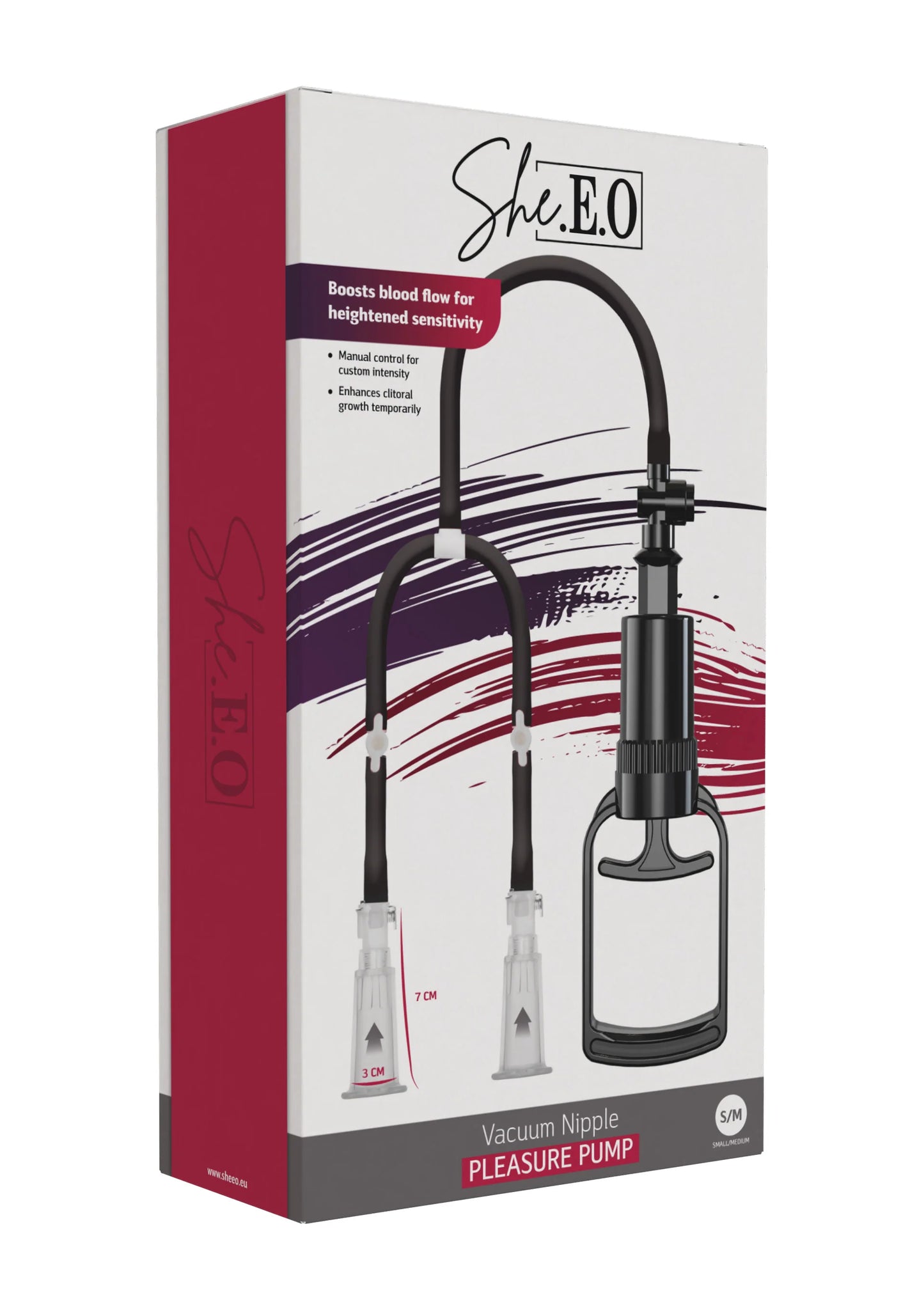 Beste vandaag nog: Vacuum Nipple Pleasure Pump S/M by She.E.O. - bij Happytoys Sexshop: online sex shop for Feeling Happy & Easy 😊