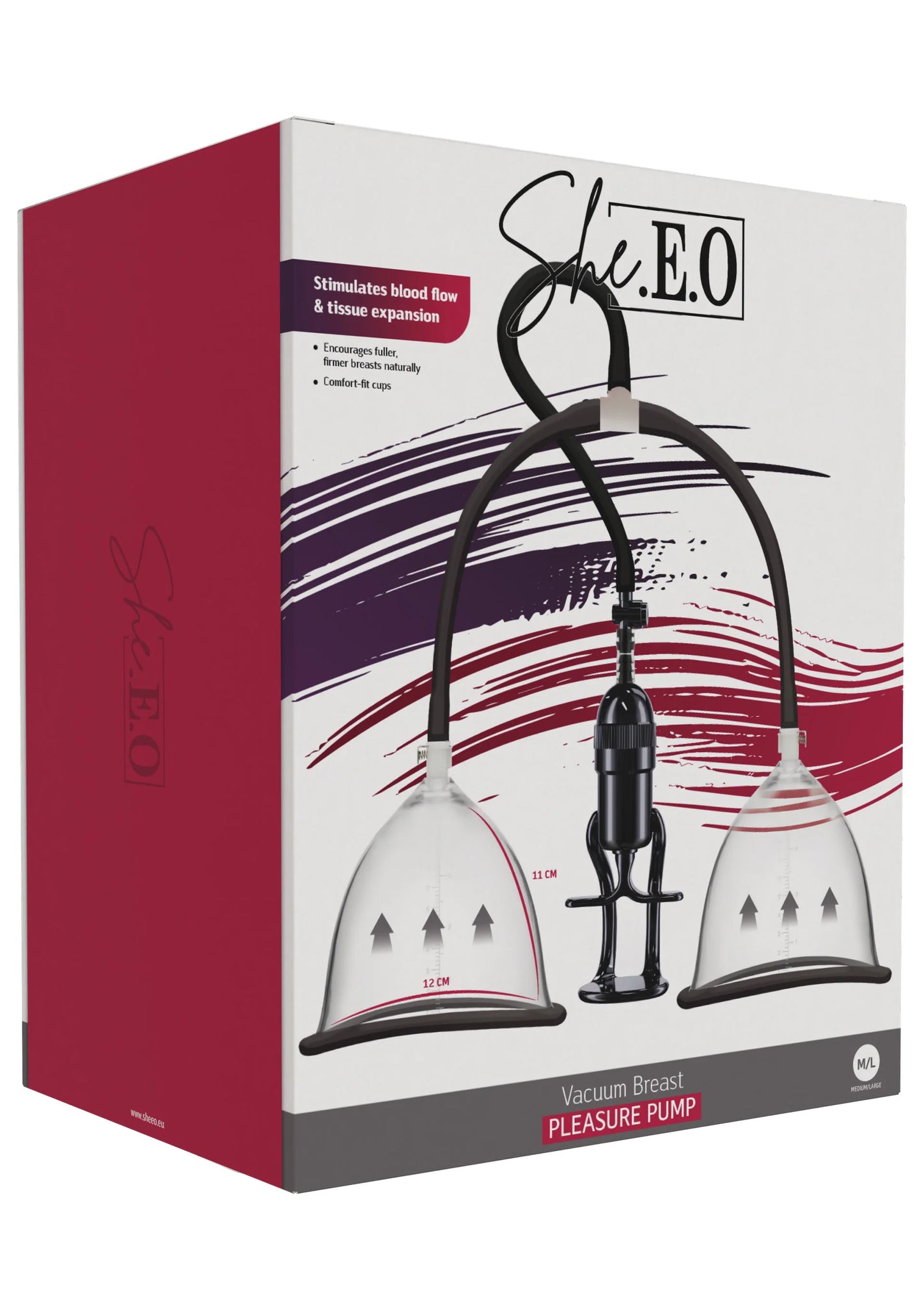 Beste vandaag nog: Vacuum Breast Pleasure Pump M/L by She.E.O. - bij Happytoys Sexshop: online sex shop for Feeling Happy & Easy 😊