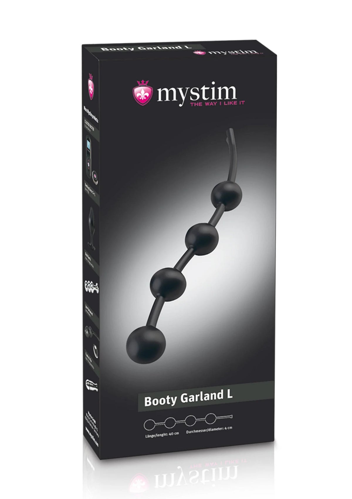 Productdoos MyStim Booty Garland L anale ketting met kogels