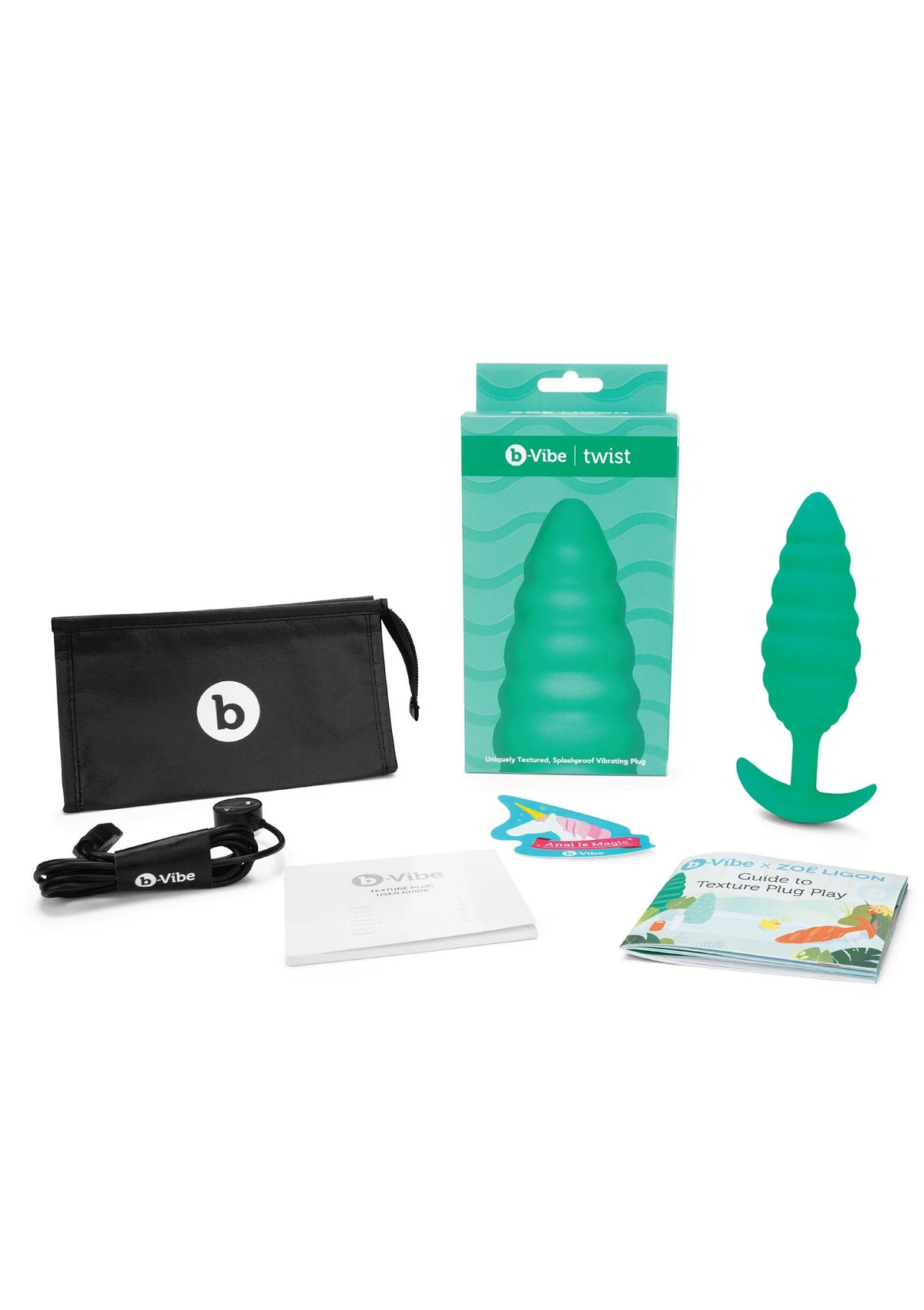 Beste vandaag nog: Twist Texture Plug by B - Vibe - bij Happytoys