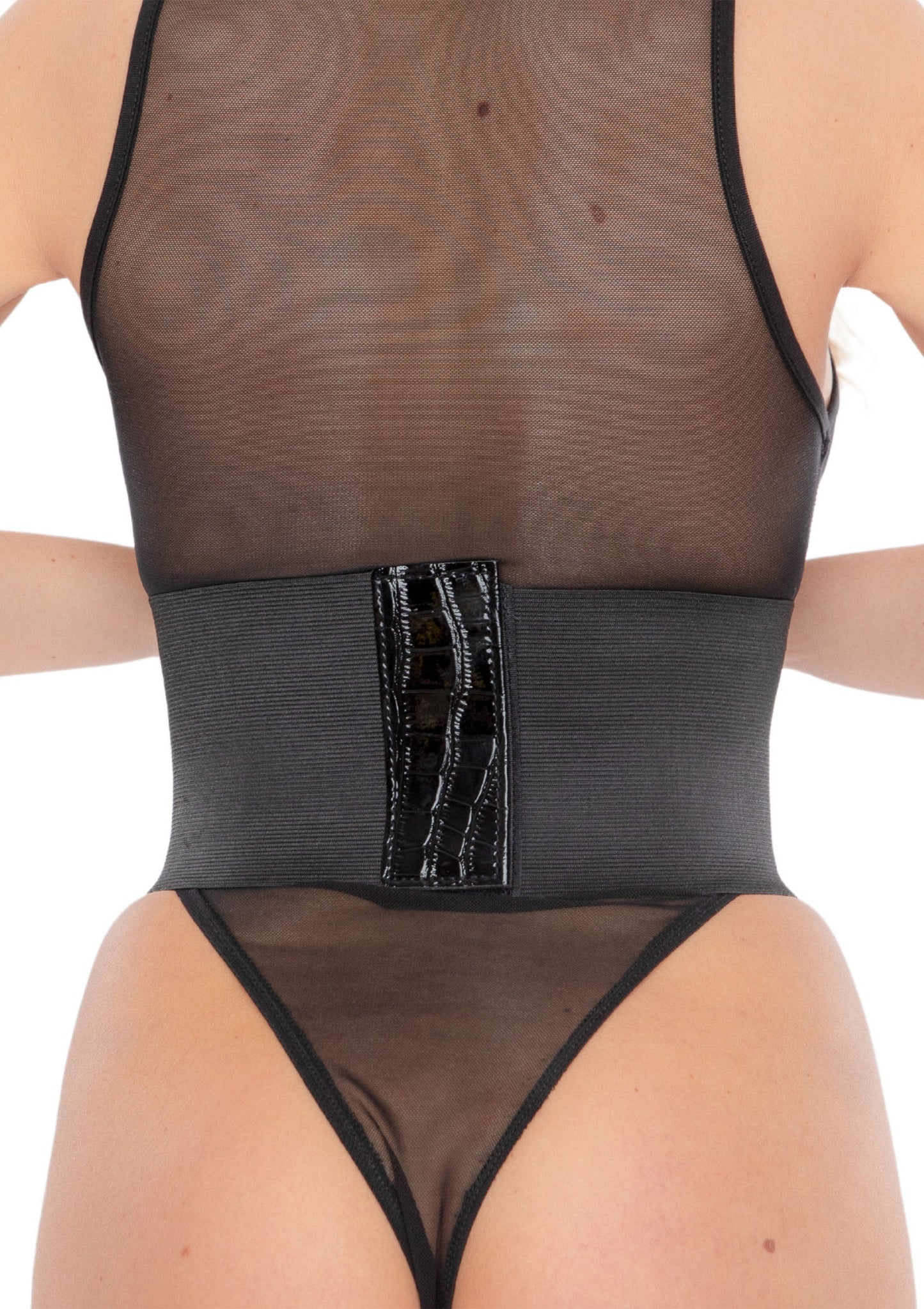 Bestel: Croco Front Waist Cincher - bij Happytoys: de erotische sex webshop | liever Happy dan Easy βββββ