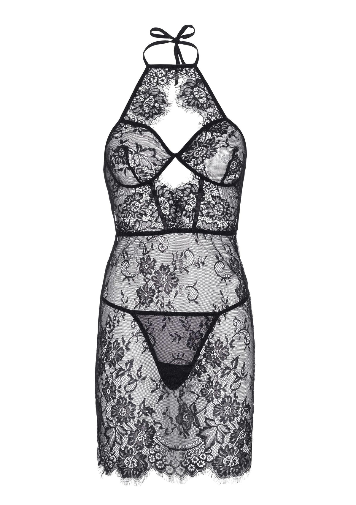 Beste vandaag nog: Dress with Scalloped Lace and String - bij Happytoys Sexshop: online sex shop for Feeling Happy & Easy π