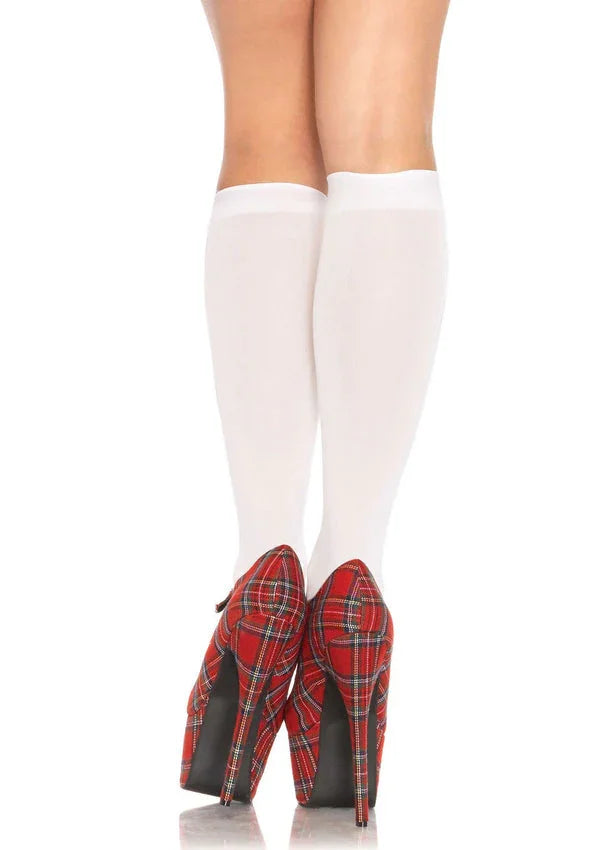 Bestel: Nylon Knee Highs by Leg Avenue - bij Happytoys: de erotische sex webshop | liever Happy dan Easy βββββ