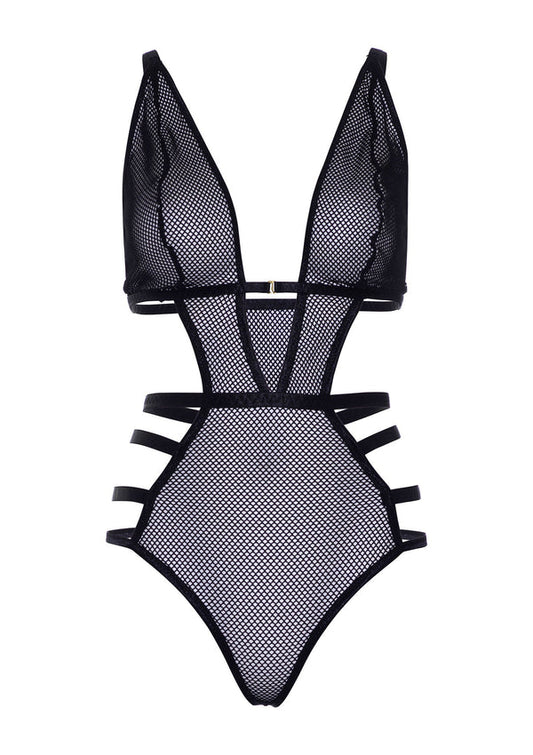 Beste vandaag nog: Strappy Teddy With Adjustable Straps by Leg Avenue - bij Happytoys Sexshop: online sex shop for Feeling Happy & Easy 😊 - S - 86541 - BLACK - S
