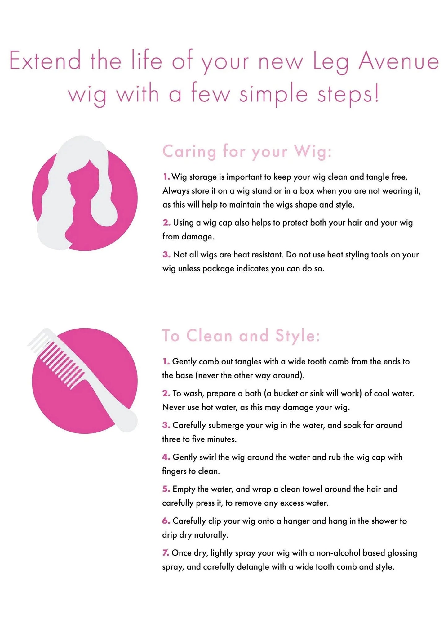 Beste vandaag nog: Bangin' Long Straight Wig by Leg Avenue - bij Happytoys Sexshop: online sex shop for Feeling Happy & Easy ๐