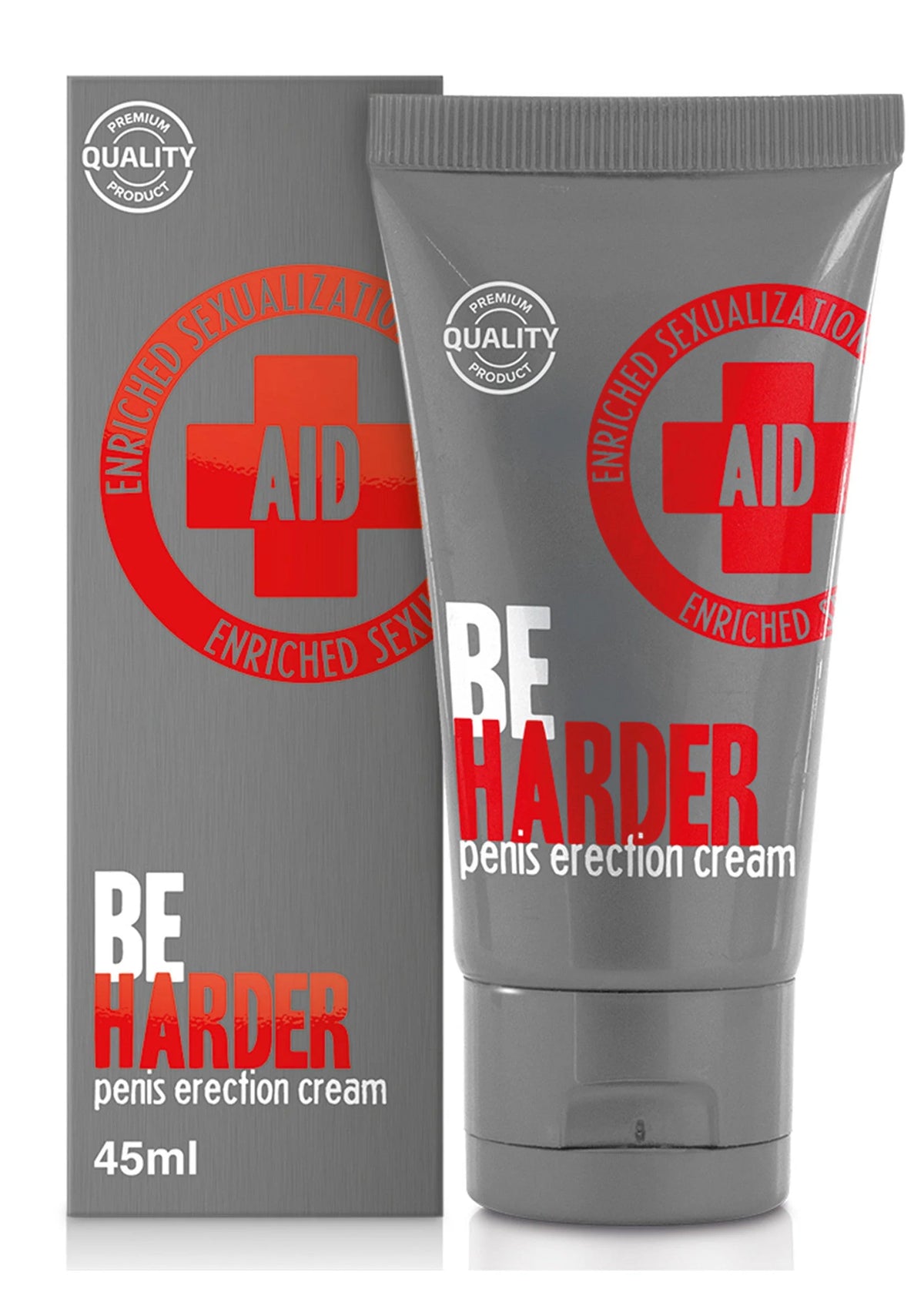 Bestel: AID Be Harder Penis Erection Cream 45 ml - bij Happytoys: de erotische sex webshop | liever Happy dan Easy βββββ - Default Title - 92640 - NATUREL - 45