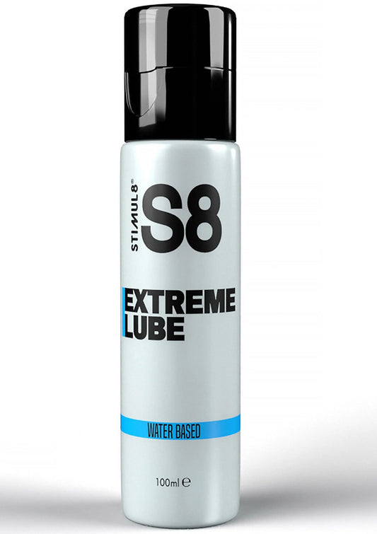 S8 Extreme Lube glijmiddel, water-based, 100 ml, fles met zwarte schroefdop
