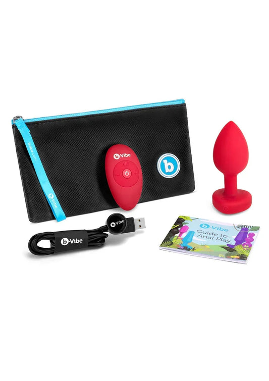 ♂ ♀ B-Vibe Vibrating Heart Plug M/L - Happytoys Sexshop: online sex shop for Feeling Happy & Easy 😊 - Discreet geleverd
