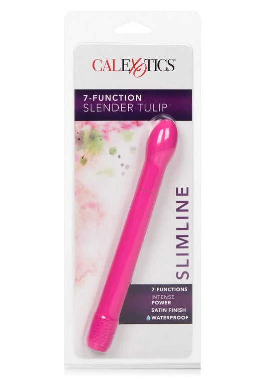 7-Function Slender Tulip Smalle, Hard Vibes dunne vibrator by CalExotics - Happytoys Sexshop: online sex shop for Feeling Happy & Easy 😊 - Discreet geleverd