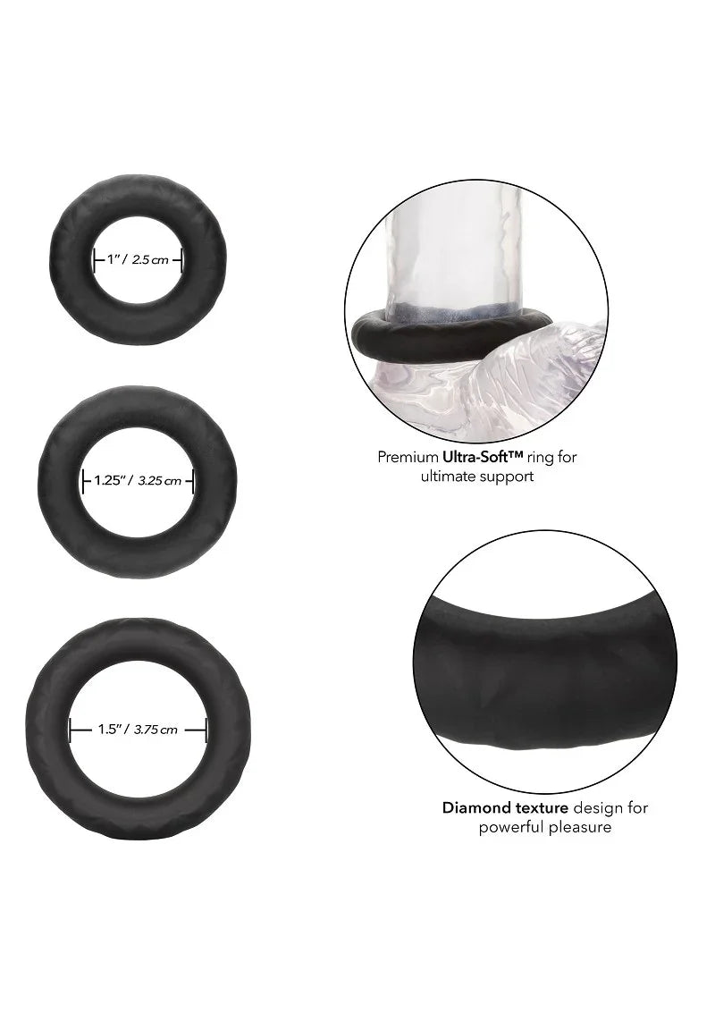 Link Up Ultra-Soft Supreme Set cockring by CalExotics - Happytoys Sexshop: online sex shop for Feeling Happy & Easy π - Discreet geleverd