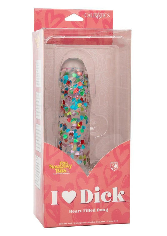 Naughty Bits I Love Dick Heart-filled Dong by CalExotics - Happytoys Sexshop: online sex shop for Feeling Happy & Easy π - Discreet geleverd