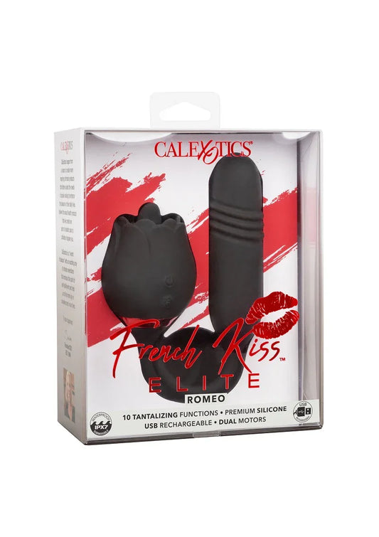 ♀ CalExotics French Kiss Elite Romeo double action vibrator - Happytoys Sexshop: online sex shop for Feeling Happy & Easy 😊 - Discreet geleverd
