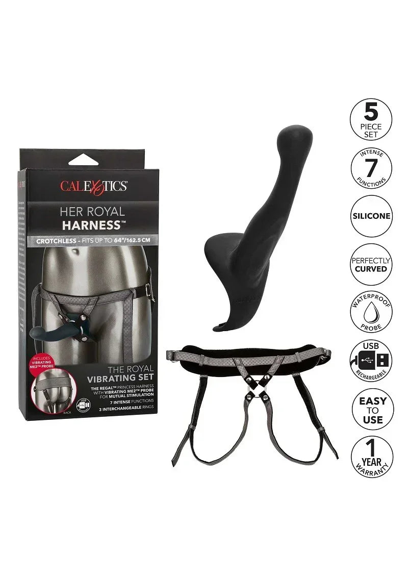 CalExoticsHerRoyalHarnessTheRoyalVibratingSet9 @ Happytoys Sexshop: online sex shop for Feeling Happy & Easy π the erotic store owned by a woman