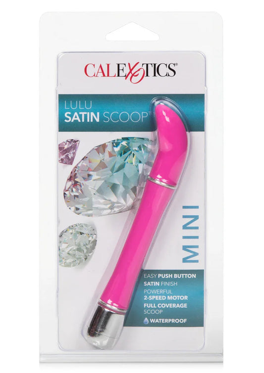 Lulu Satin Scoop designvibrator (Pink) by CalExotics - Happytoys Sexshop: online sex shop for Feeling Happy & Easy π - Discreet geleverd