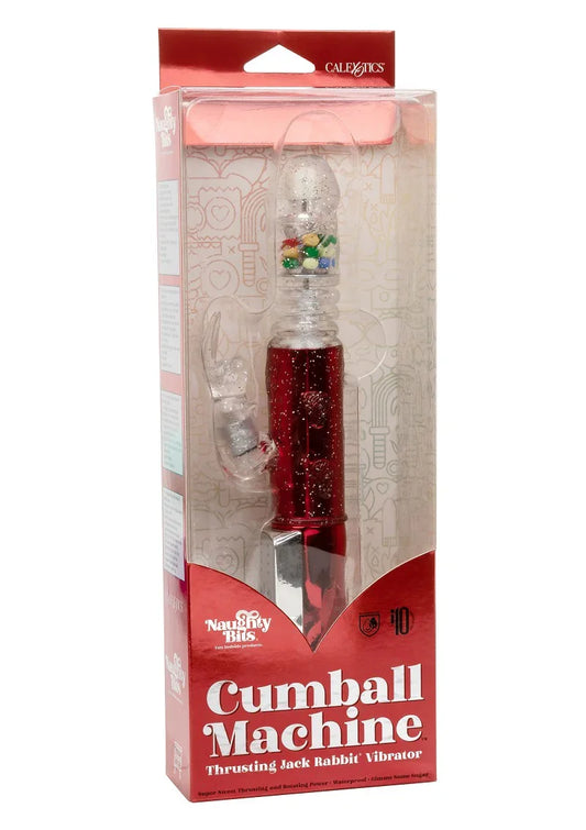 Naughty Bits Cumball Machine Thrusting Jack Rabbit Vibrator by CalExotics - Happytoys Sexshop: online sex shop for Feeling Happy & Easy π - Discreet geleverd