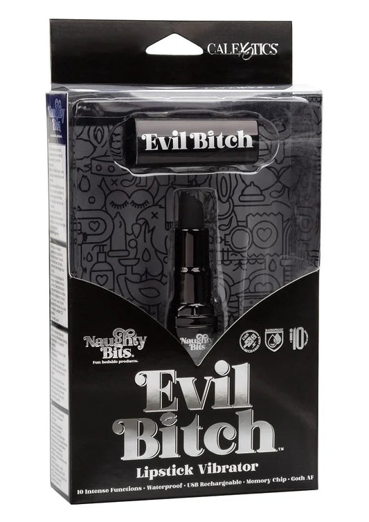 Naughty Bits Evil Bitch Lipstick Vibrator by CalExotics - Happytoys Sexshop: online sex shop for Feeling Happy & Easy 😊 - Discreet geleverd