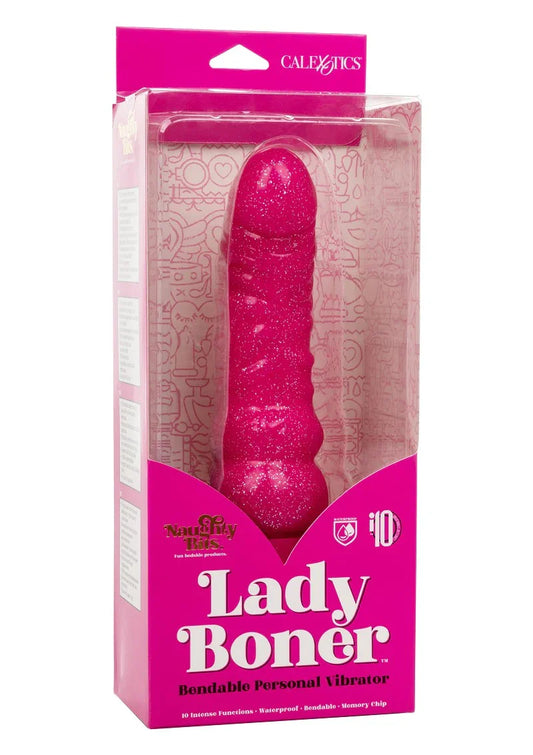 ♀ CalExotics Naughty Bits Lady Boner Buigzame persoonlijke vibrator - Happytoys Sexshop: online sex shop for Feeling Happy & Easy 😊 - Discreet geleverd