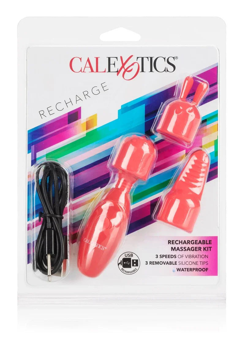 Rechargeable Massager Kit by CalExotics - Happytoys Sexshop: online sex shop for Feeling Happy & Easy π - Discreet geleverd