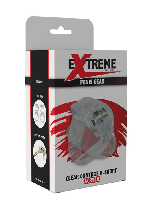 ClearControlCockCageX-ShortbyHiddenDesire2 @ Happytoys Sexshop: online sex shop for Feeling Happy & Easy π the erotic store owned by a woman