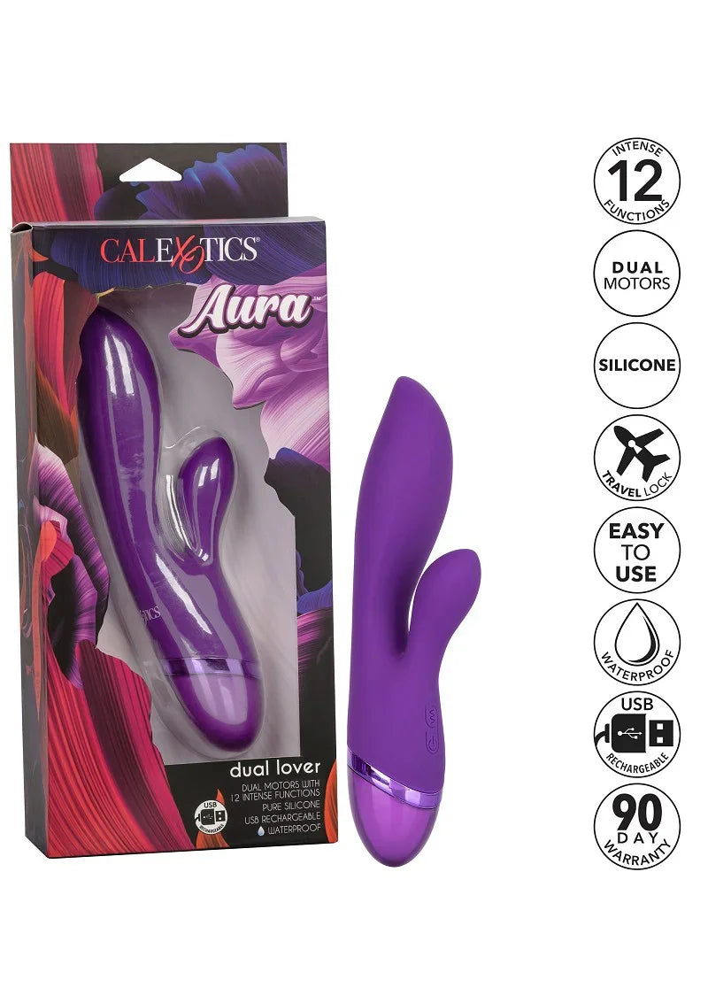 β CalExotics Aura Dual Lover - Happytoys Sexshop: online sex shop for Feeling Happy & Easy π - Discreet geleverd