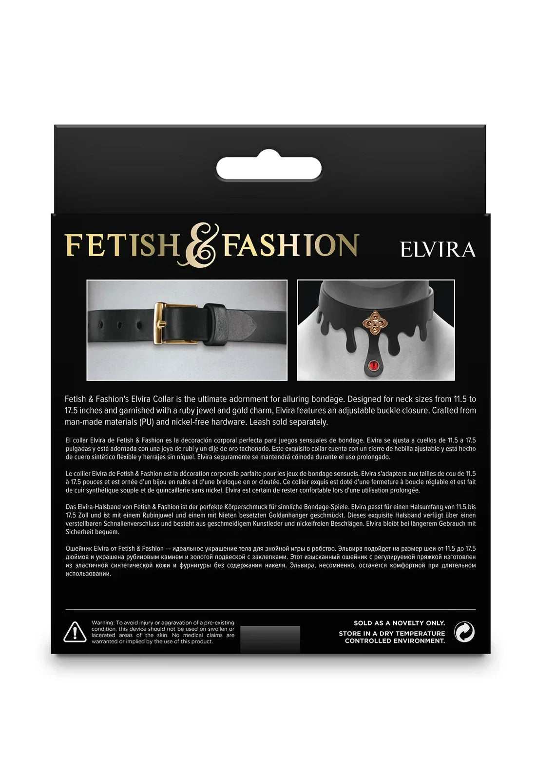 ElviraCollarbyNSNovelties3 @ Happytoys Sexshop: online sex shop for Feeling Happy & Easy π the erotic store owned by a woman