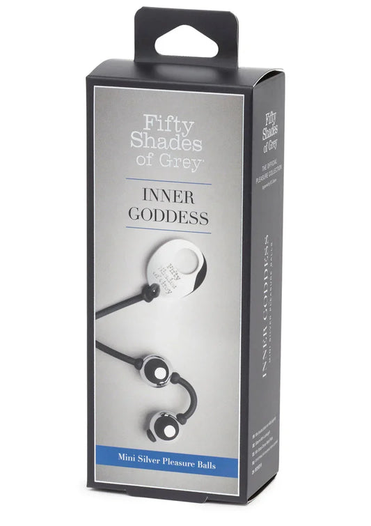 Inner Goddess Mini Silver Pleasure Balls 85g Fifty Shades of Grey - Happytoys Sexshop: online sex shop for Feeling Happy & Easy 😊 - Discreet geleverd