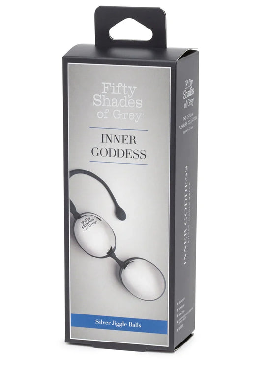 Inner Goddess Silver Jiggle Balls 67g Fifty Shades of Grey - Happytoys Sexshop: online sex shop for Feeling Happy & Easy π - Discreet geleverd