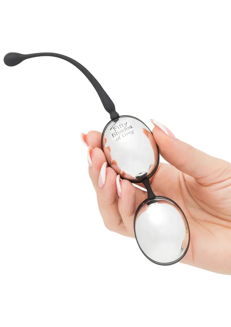 FiftyShadesofGreyInnerGoddessSilverJiggleBalls67g5 @ Happytoys Sexshop: online sex shop for Feeling Happy & Easy ๐ the erotic store owned by a woman