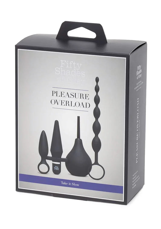 Pleasure Overload Starter Anal Kit (4 piece kit) Fifty Shades of Grey - Happytoys Sexshop: online sex shop for Feeling Happy & Easy 😊 - Discreet geleverd
