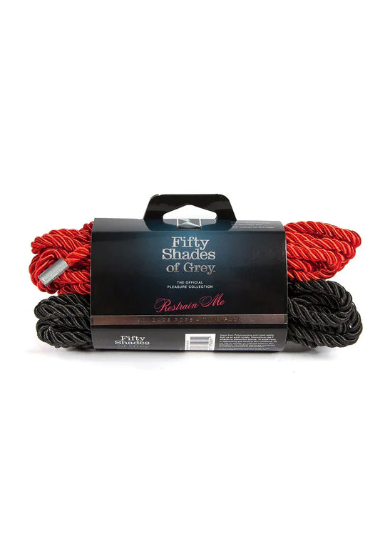 Restrain Me Bondage Rope Twin Pack by Fifty Shades of Grey - Happytoys Sexshop: online sex shop for Feeling Happy & Easy 😊 - Discreet geleverd