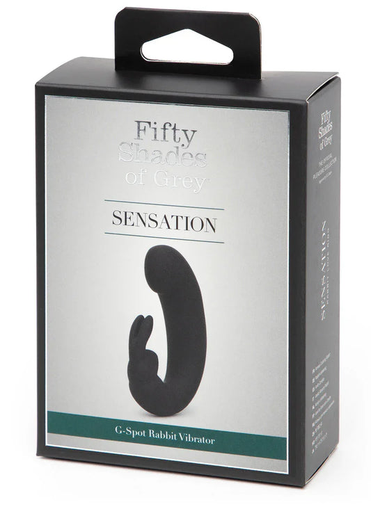 Sensation Rechargeable G-Spot Rabbit Vibrator by Fifty Shades of Grey - Happytoys Sexshop: online sex shop for Feeling Happy & Easy 😊 - Discreet geleverd