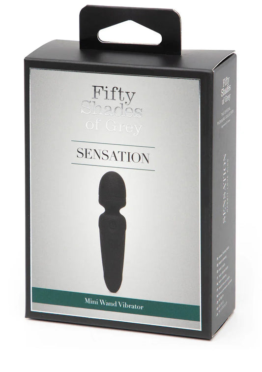Sensation Rechargeable Mini Wand Vibrator Fifty Shades of Grey - Happytoys Sexshop: online sex shop for Feeling Happy & Easy 😊 - Discreet geleverd