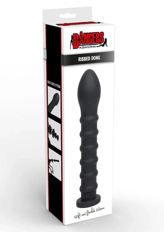 ♀ Hidden Desire Bangers Fuck Machines Ribbed Dong Easy-Lock 19 cm - Happytoys Sexshop: online sex shop for Feeling Happy & Easy 😊 - Discreet geleverd