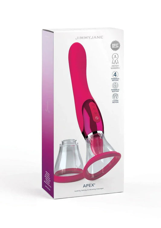 Jimmy Jane Apex VIbrator met tong - Happytoys Sexshop: online sex shop for Feeling Happy & Easy π - Discreet geleverd