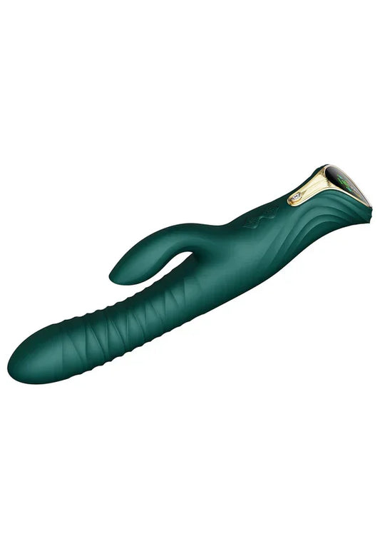 Mose Rabbit Thruster+Heating Green By Zalo - Happytoys Sexshop: online sex shop for Feeling Happy & Easy 😊 - Discreet geleverd