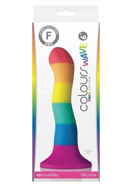 NS Novelties Colours Pride Edition 6' Wave Dildo - Happytoys Sexshop: online sex shop for Feeling Happy & Easy 😊 - Discreet geleverd
